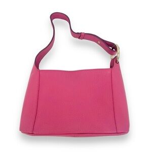 Corder London Florence Shoulder Bag Classic Pebbled Leather In Pink